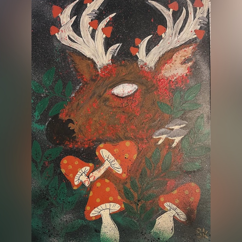 8x10 Haunted Hunted Art Print